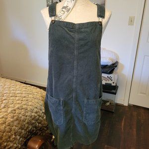 American Eagle Corduroy Bib Overall Skirt